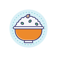 Phirni vector icon 