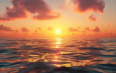 Fototapeta premium sunset over the sea