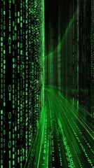 Abstract binary code background