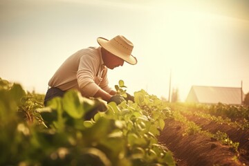 Fototapeta premium Farm agriculture gardening outdoors.