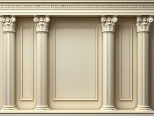 Obraz premium Classical Architecture with Ornate Columns