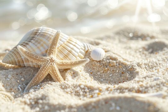 Summer seashell outdoors nature.