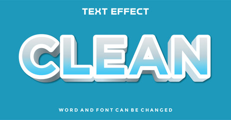 Clean editable text effect