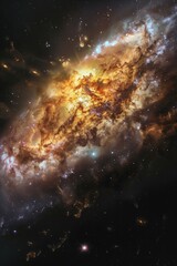Fototapeta premium Galaxy with central star