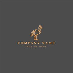 crane logo design vector icon illustration - vector - crane logo template
