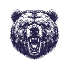 bear vector, bear silhouette