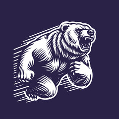 bear vector, bear silhouette