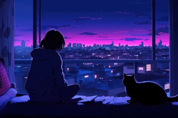 Architecture silhouette cityscape building.