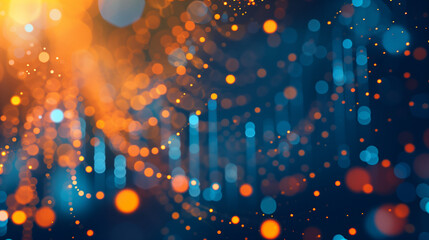 Digital Financial Data Visualization.  A colorful digital visualization of financial data, featuring various charts and graphs with glowing effects on a blue background, representing complex financial