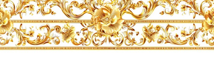 Ornate Gold Decorative Border