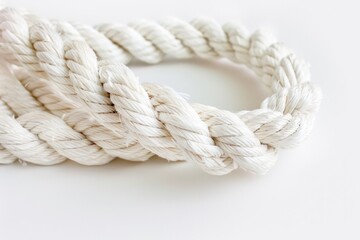 Close-up of rope on white surface