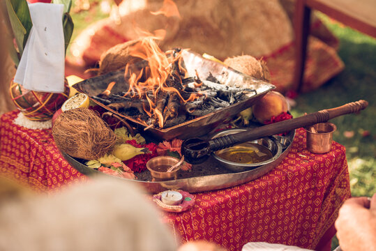 Traditional elements and rituals of an Indian wedding ceremony