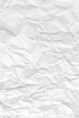 White clean crumpled paper