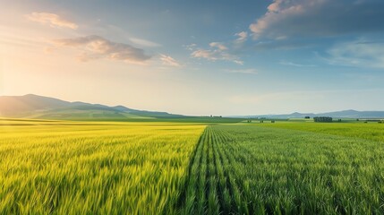 Obraz premium Diverse landscape with varying weather conditions, highlighting biodiversity, Landscape Biodiversity Weather, Natural Harmony