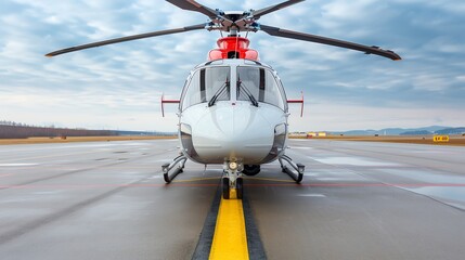 Fototapeta premium 23 Helicopter route inspection, aviation industry, regulatory adherence
