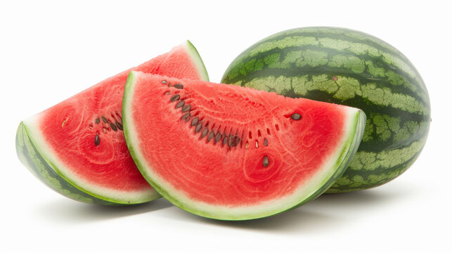 A big watermelon with sweet, juicy red flesh.