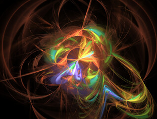 Imaginatory fractal abstract background Image