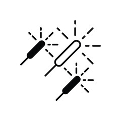 Firecracker vector icon 
