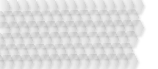 Abstract white and gray technology concept diamond hexonal geometric background. gradient vector art illustration. soft and trendy business template . futuristic concept background	