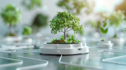 High-level plan for a network of mechanical sensors and actuators for environmental monitoring tasks, mechanical tasks networks, advanced ecological management