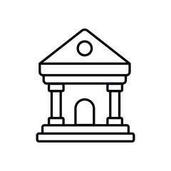 Temple vector icon 