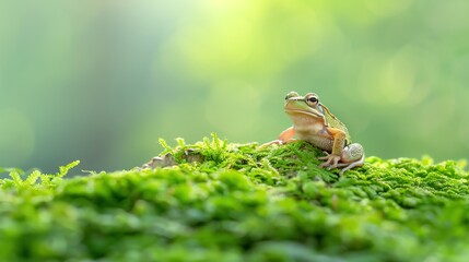 Obraz premium Detailed scenes of creatures thriving with long-term environmental care, Fauna Long-term Creatures, Sustainable Wildlife