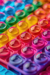 A close-up shot of a tray filled with colorful scissors, perfect for craft or design projects