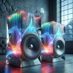 Speakers of the highest current technology, made with pure diamonds.