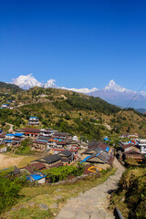 Fototapeta premium Himalayan Mountain Range at Nepal 