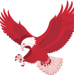 A majestic eagle, with keen eyes and powerful wings, embodies freedom and keen vision, perfect for nature enthusiasts and admirers of aerial prowess. 