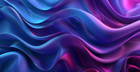 Obraz premium Abstract background with dynamic flowing light waves in shades of blue Background and purple Background, Vibrant and futuristic design 