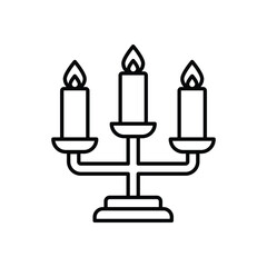 Candelabra vector icon 
