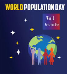 world population day template 2024