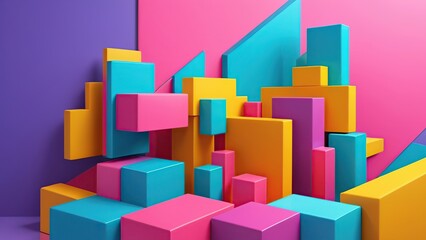 Obraz premium Abstract colorful shape