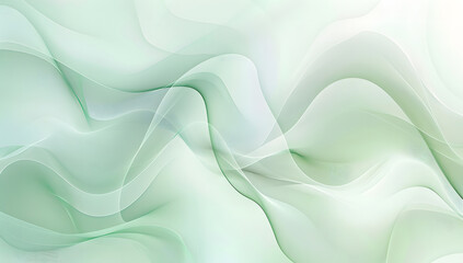 Obraz premium Abstract green curve wave with line textured background design