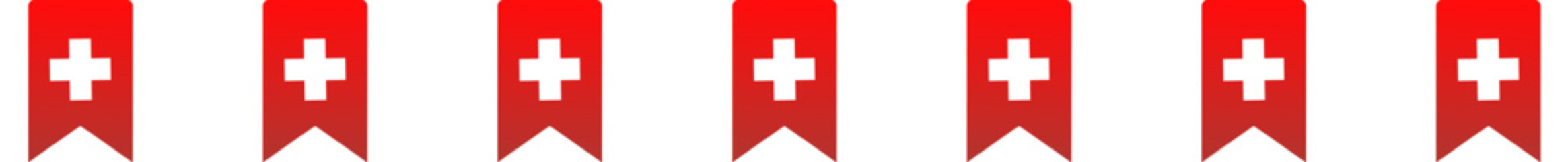 Obraz premium vector illustration of garland with swiss flag 