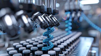 Medical analysis DNA research equipment technology test