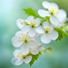 Obraz premium white flowers of apple