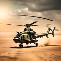 helicopter in the sky