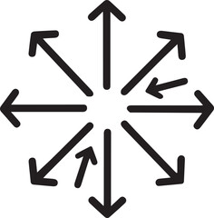 Arrow icon illustration