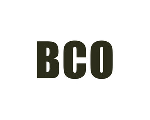 BCO logo design vector template. BCO logo design.