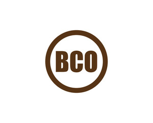BCO logo design vector template. BCO logo design.