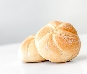Freshly baked bread rolls