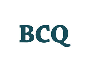 BCQ logo design vector template. BCQ logo design.
