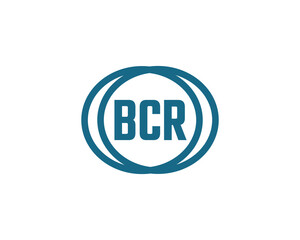 BCR logo design vector template. BCR logo design.