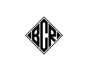 BCR logo design vector template. BCR logo design.