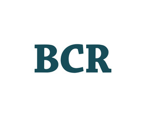 BCR logo design vector template. BCR logo design.