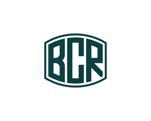 BCR logo design vector template. BCR logo design.