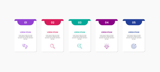 modern colorful multipurpose infographic template for presentation
