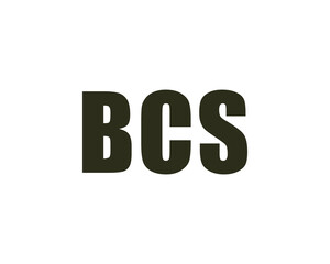 BCS logo design vector template. BCS logo design.